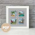 Traveling - PDF Cross Stitch Pattern Racoonandfox