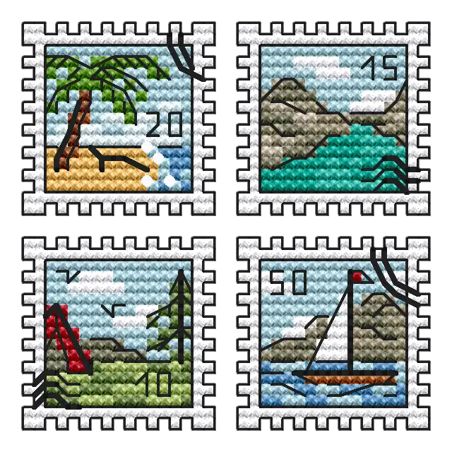 Traveling - PDF Cross Stitch Pattern Racoonandfox