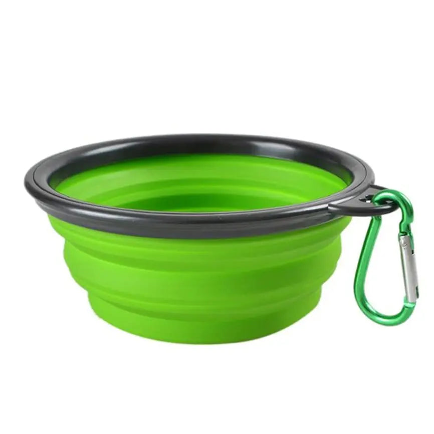 Collapsible Silicone Dog Bowl for Pets Glow circuit