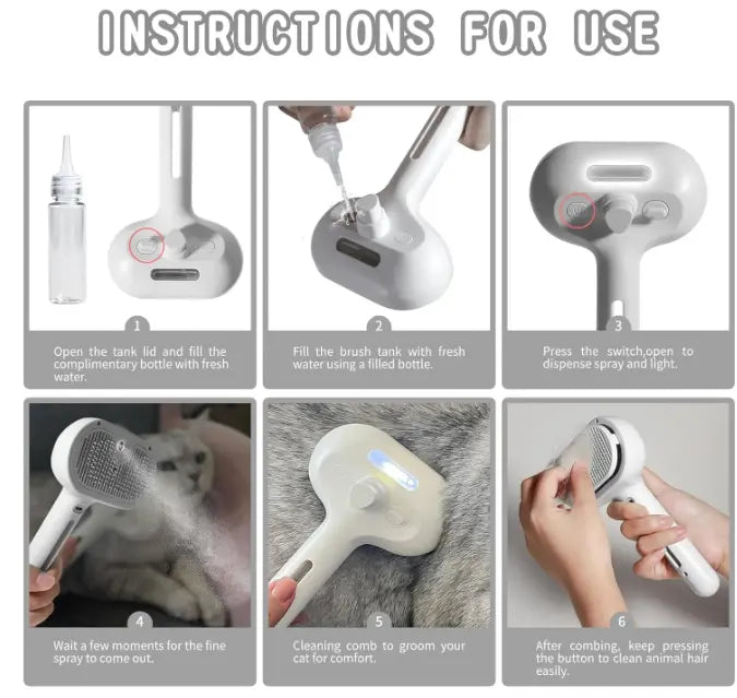 Pet Hair Spray Brush Glow circuit