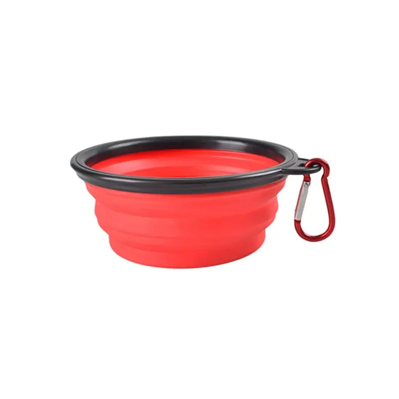 Collapsible Silicone Dog Bowl for Pets Glow circuit