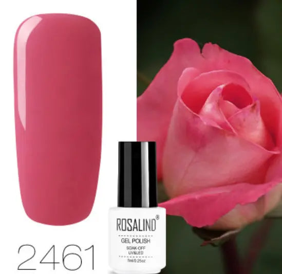 ROSALIND 10ml Pink Eco-Friendly UV Nail Gel (24 Colors) Glow circuit