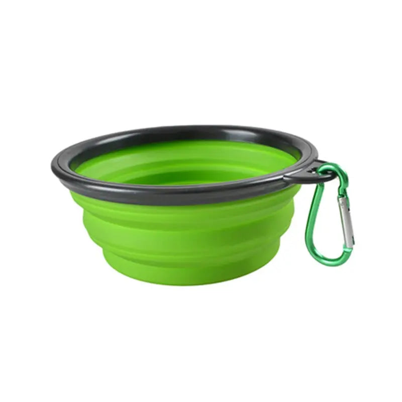 Collapsible Silicone Dog Bowl for Pets Glow circuit