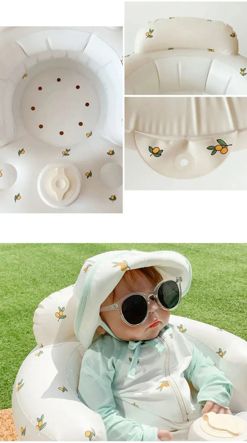Inflatable Baby Chair for Dining & Bath Glow circuit