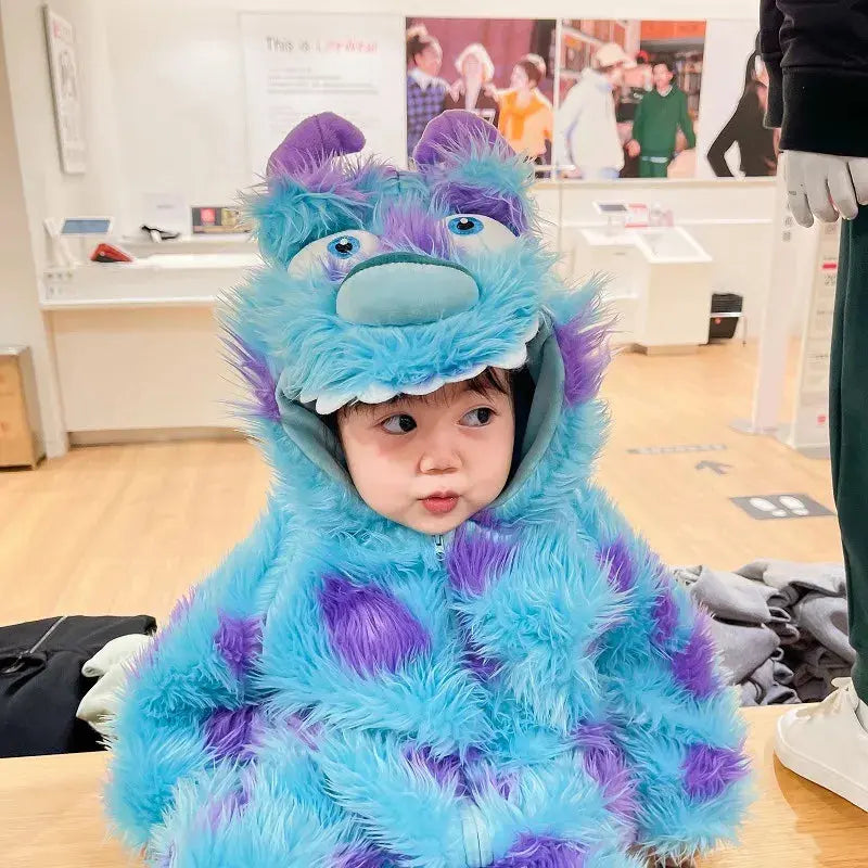 Cute Animal Baby Jumpsuit With Hooded Zipper Glow circuit