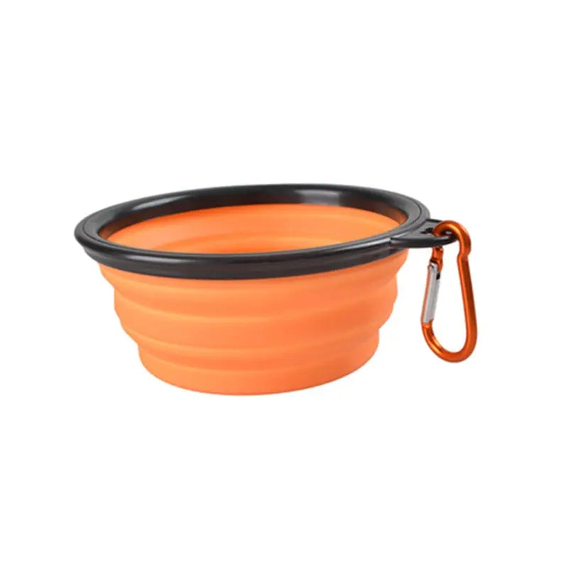 Collapsible Silicone Dog Bowl for Pets Glow circuit