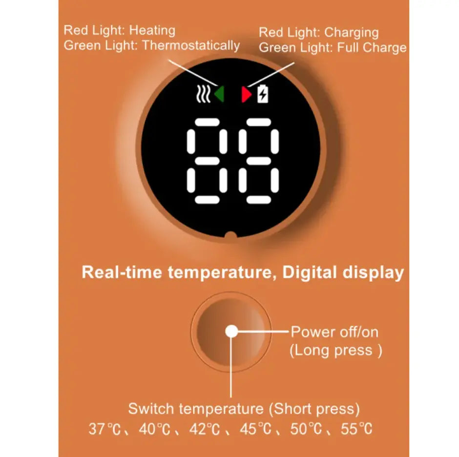 Portable Wireless Baby Bottle Warmer Glow circuit