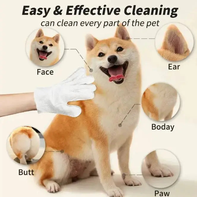 Pet Cleaning Gloves & Wipes Glow circuit