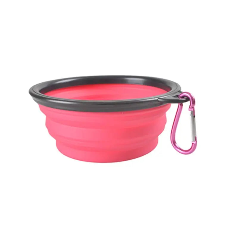 Collapsible Silicone Dog Bowl for Pets Glow circuit
