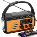 QAUYYW 74000mWh Emergency Radio with NOAA Weather Alert Portable Hand Crank SW/AM/FM Survival Radio with Fast Charge Rechargeable Solar Battery Flashlight Reading LampSOS Sirenor Home Outdoor Glow circuit