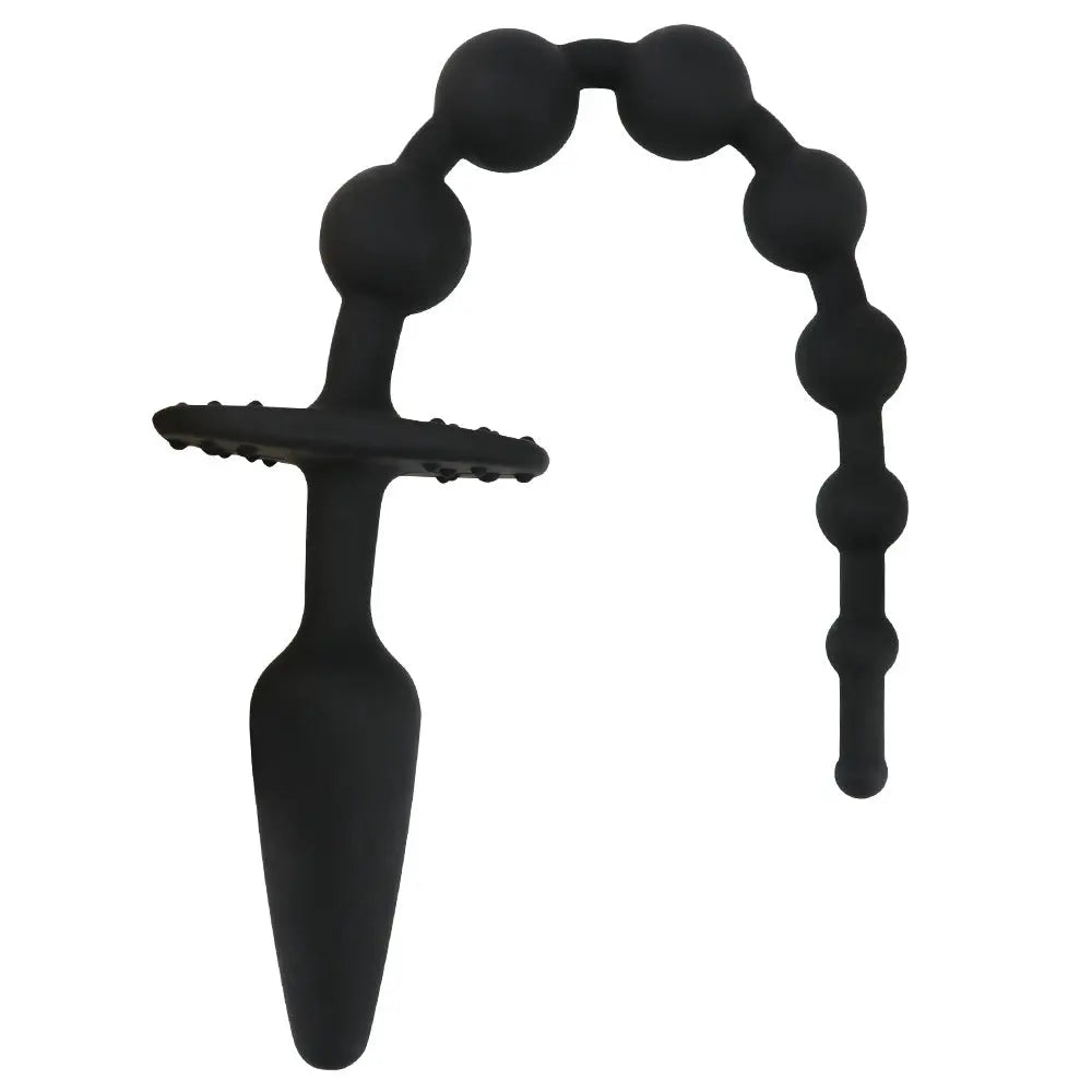 Silicone Beaded Anal Plug Prostate Massager Glow circuit